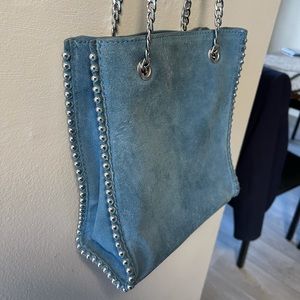 Zara Velvet Studded Bag